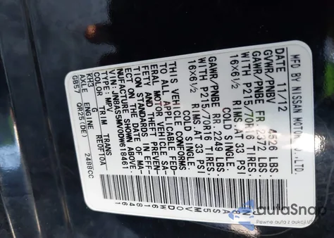 2013 Nissan Rogue S из США, поврежденный, VIN JN8AS5MV0DW618461